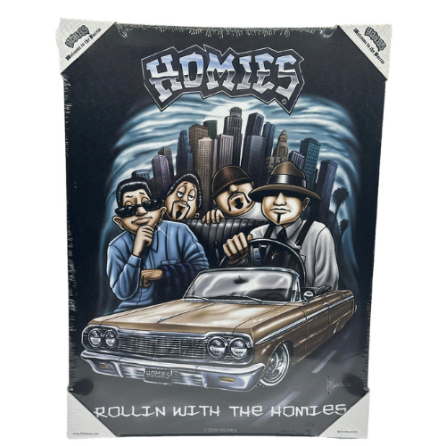 HOMIES - ROLLING WITH THE HOMIES - Small Canvas Art - 12" X 16"