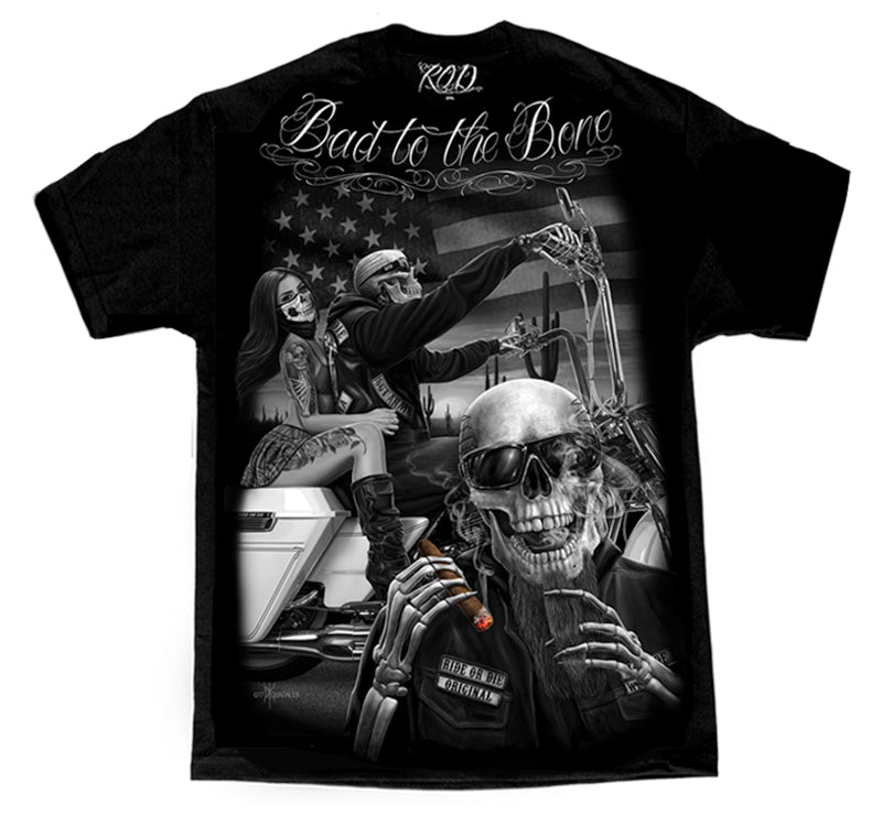 RIDE OR DIE - Bad to the Bone Men's Tee