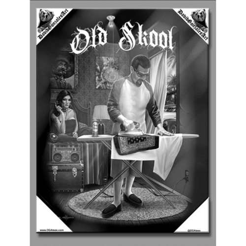OLD SKOOL - Small Canvas Art - 12" X 16"
